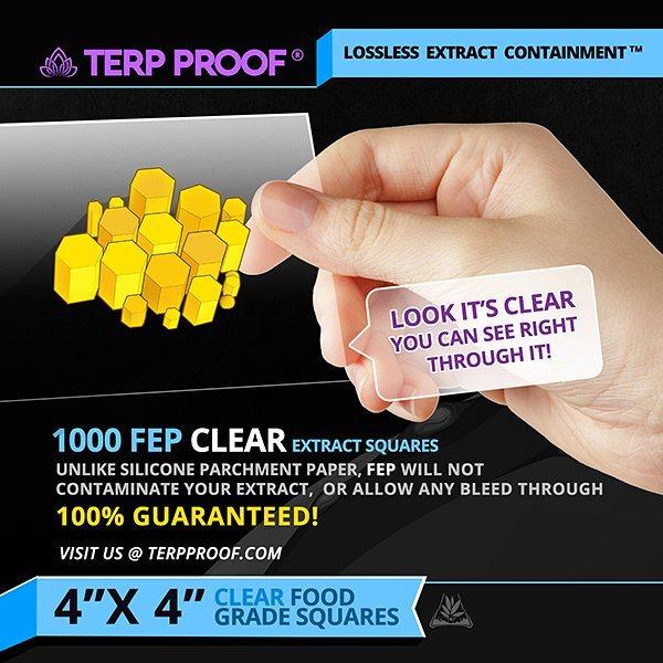 FEP - 4" x 4" Clear Squares